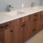 Custom bathrooms designed by the Pioneer Homes team for any RTM home.