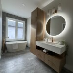 Lund custom bathroom design for the custom rtm home.
